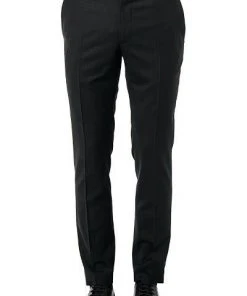 JOOP! Hose Gun 30021184/001 Extra Slim Fit, Wolle, Schwarz