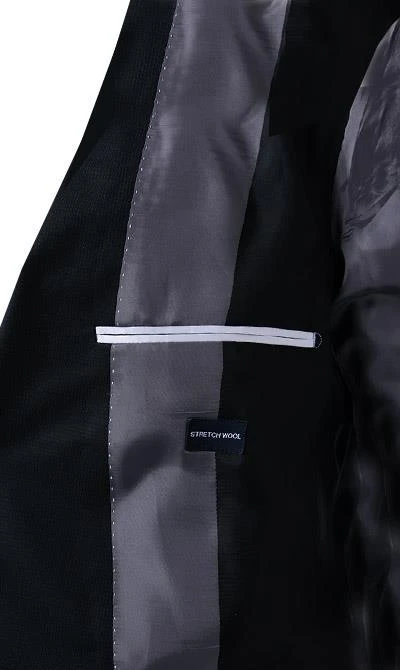 JOOP! Anzug Damon-Gun 30021183+184/001 Extra Slim Fit, Woll-Stretch, Schwarz 7 JOOP! Anzug Damon-Gun 30021183+184/001 Extra Slim Fit, Woll-Stretch, Schwarz – Bild 5