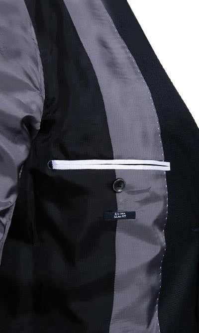 JOOP! Anzug Damon-Gun 30021183+184/001 Extra Slim Fit, Woll-Stretch, Schwarz 8 JOOP! Anzug Damon-Gun 30021183+184/001 Extra Slim Fit, Woll-Stretch, Schwarz – Bild 6