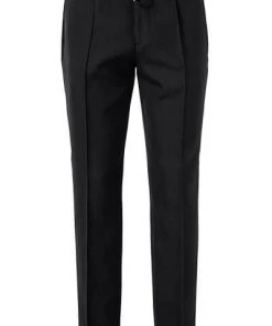 BOSS Hose Phil 50421819/402 Extra Slim Fit, Schurwolle, Schwarz, Dunkelblau -Anzüge & Westen Verkäufe 340406 norm2