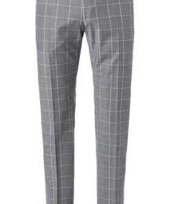 Strellson Anzug Allen-Mercer 30020633+634/035 Slim Fit, Schurwoll-Stretch, Hellgrau kariert, Hellgrau -Anzüge & Westen Verkäufe 341312 norm7