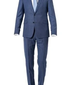 Strellson Anzug Allen-Mercer 30020627+628/444 Slim Fit, Schurwolle, Blau