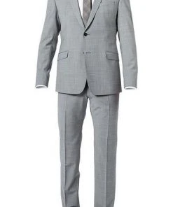 Strellson Anzug Allen-Mercer 30021890+891/035 Slim Fit, Schurwoll-Stretch, Mittelgrau , Mittelgrau