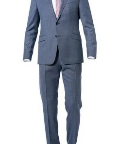Strellson Anzug Allen-Mercer 30021939+940/444 Slim Fit, Schurwolle, Bleu, Blau