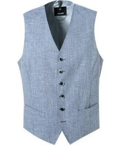 JOOP! Weste Wackno 30020523/426 Schurwolle-Leinen, Hellblau meliert, Hellblau