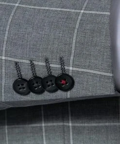 ROY ROBSON Anzug 000021140225400+1232500/H050 Slim Fit, Schurwolle Super110, Grau kariert, Grau -Anzüge & Westen Verkäufe 341846 norm4