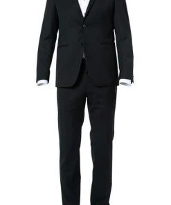KARL LAGERFELD Anzug 255033+155233/10/501083/990 Schurwoll-Stretch, Schwarz