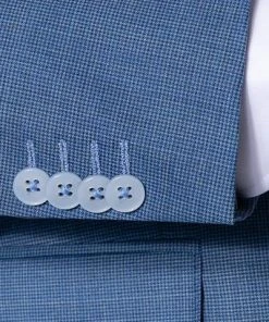 Daniel Hechter Anzug 40825+40855/100125/650 Modern Fit, Schurwoll-Stretch waschbar, Kornblumenblau gemustert, Kornblumenblau -Anzüge & Westen Verkäufe 343040 norm4