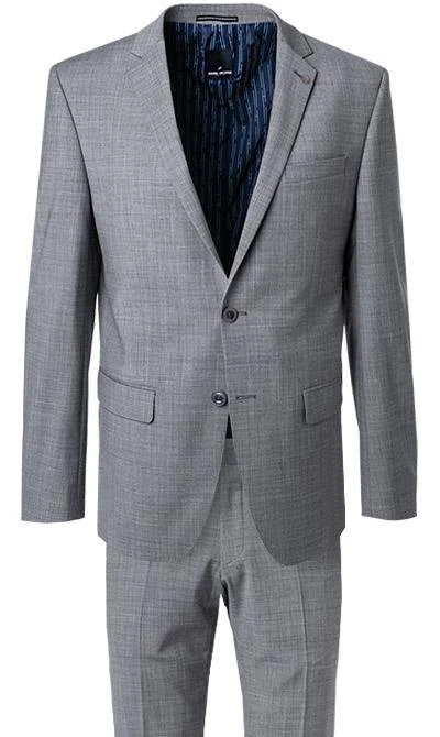 Daniel Hechter Anzug 40204+40254/100121/920 Modern Fit, Schurwoll-Stretch, Grau meliert , Grau 4 Daniel Hechter Anzug 40204+40254/100121/920 Modern Fit, Schurwoll-Stretch, Grau meliert , Grau – Bild 2