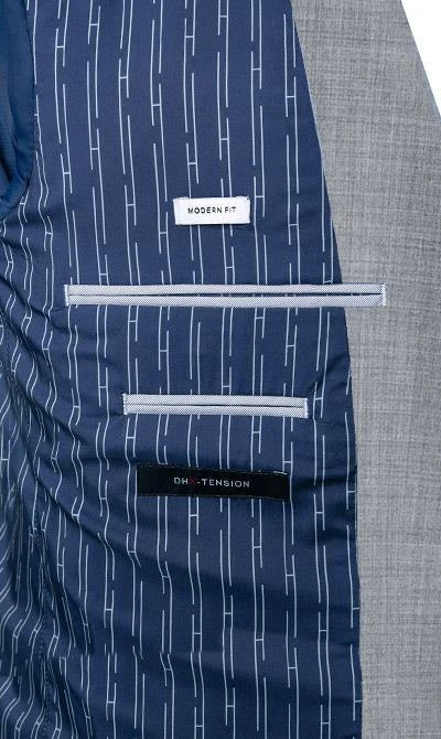Daniel Hechter Anzug 40204+40254/100121/920 Modern Fit, Schurwoll-Stretch, Grau meliert , Grau 8 Daniel Hechter Anzug 40204+40254/100121/920 Modern Fit, Schurwoll-Stretch, Grau meliert , Grau – Bild 6