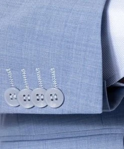 Daniel Hechter Anzug 40204+40254/100123/620 Modern Fit, Schurwoll-Stretch, Hellblau meliert, Hellblau -Anzüge & Westen Verkäufe 343059 norm4