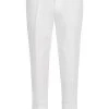 BOSS Hose Perin 50427343/100 Slim Fit, Baumwolle, Weiß