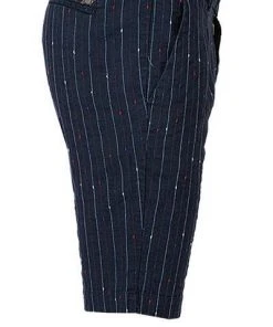 BOB Anzug DRESS383A+B T383/rosso Baumwolle-Leinen halbgefüttert, Navy-rot gestreift -Anzüge & Westen Verkäufe 345950 norm8