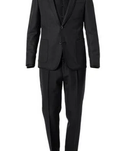 BOSS Anzug Nihen-Phil 50421778+1819/402 Smoking Nihen-Phil, Extra Slim Fit, Schurwolle, Schwarz, Dunkelblau