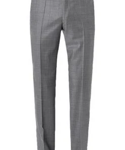 EDUARD DRESSLER Hose Jeff 00720/3B25/15 Shaped Fit, Schurwolle Super110, Grau meliert, Grau -Anzüge & Westen Verkäufe 348795 norm2