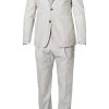 BOSS Anzug Nolvay-Pero 50433784+795/102 Slim Fit, Baumwolle ungefüttert, Ecru, Hellbeige