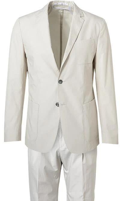 BOSS Anzug Nolvay-Pero 50433784+795/102 Slim Fit, Baumwolle ungefüttert, Ecru, Hellbeige 4 BOSS Anzug Nolvay-Pero 50433784+795/102 Slim Fit, Baumwolle ungefüttert, Ecru, Hellbeige – Bild 2