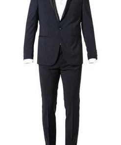 Pierre Cardin Anzug 41220+71738/850/94602/3000 Smoking, Modern Fit, Schurwolle Super110, Marine