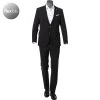 Pierre Cardin Anzug 42256+72437/810/94470/2000 Modern Fit, Mikrofaser wasserabweisend, Schwarz -Anzüge & Westen Verkäufe 349449 master