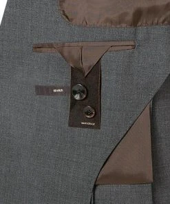 Windsor Anzug Garon/Santio 30021716+717/025 Anzug Garon-Santio, Shaped Fit, Schurwoll-Stretch, Grau meliert, Grau -Anzüge & Westen Verkäufe 350656 norm5