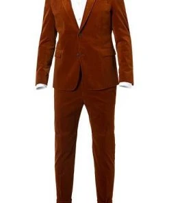 Strellson Anzug Alzer/Luc 30024162+30024163/823 Anzug Alzer-Luc, Slim Fit, Cord, Rostbraun