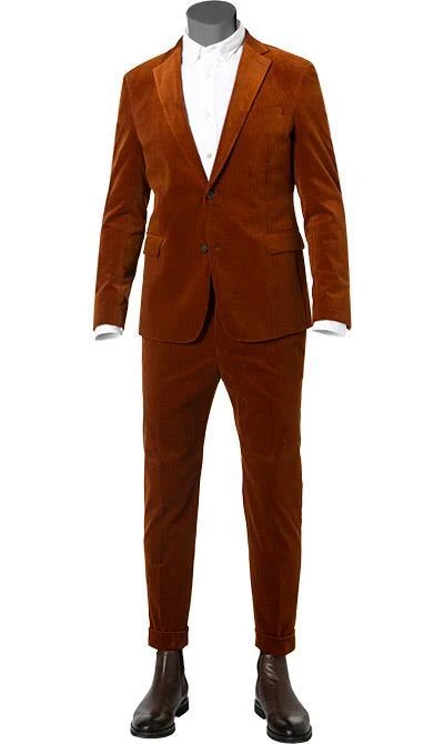 Strellson Anzug Alzer/Luc 30024162+30024163/823 Anzug Alzer-Luc, Slim Fit, Cord, Rostbraun 3 Strellson Anzug Alzer/Luc 30024162+30024163/823 Anzug Alzer-Luc, Slim Fit, Cord, Rostbraun
