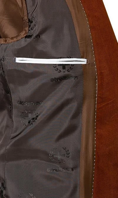 Strellson Anzug Alzer/Luc 30024162+30024163/823 Anzug Alzer-Luc, Slim Fit, Cord, Rostbraun 8 Strellson Anzug Alzer/Luc 30024162+30024163/823 Anzug Alzer-Luc, Slim Fit, Cord, Rostbraun – Bild 6