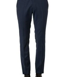 JOOP! Hose Gun 30024806/420 Extra Slim Fit, Schurwoll-Stretch, Dunkelblau meliert, Dunkelblau