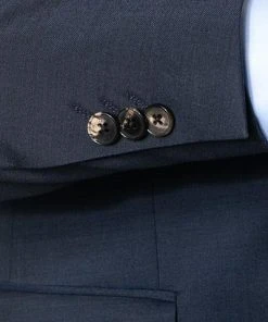 JOOP! Anzug Damon/Gun 30024804+30024806/420 Anzug Damon-Gun, Extra Slim Fit, Schurwoll-Stretch, Dunkelblau meliert, Dunkelblau -Anzüge & Westen Verkäufe 353003 norm4