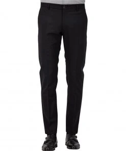 Windsor Hose Santio 30021717/001 Schurwoll-Stretch, Schwarz