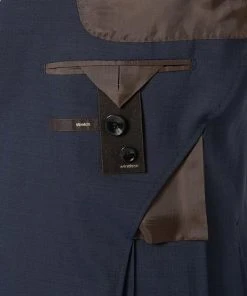 Windsor Anzug Garon/Santio 30021716+30021717/410 Anzug Garon-Santio, Shaped Fit, Schurwoll-Stretch, Dunkelbau meliert, Dunkelblau -Anzüge & Westen Verkäufe 353279 norm5