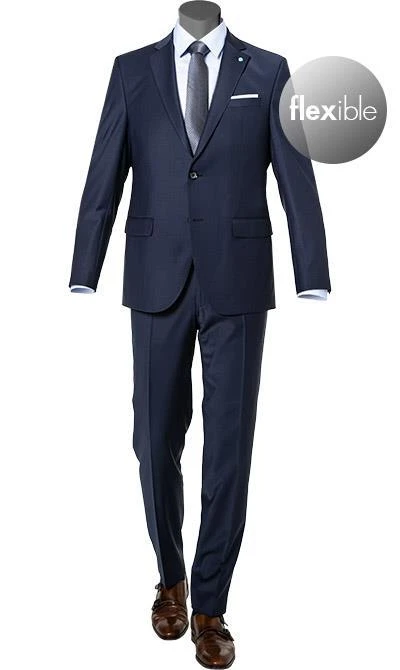 Pierre Cardin Anzug 52253+72240/810/14001/3150 Regular Fit, Schurwoll-Stretch Futureflex, Marine 4 Pierre Cardin Anzug 52253+72240/810/14001/3150 Regular Fit, Schurwoll-Stretch Futureflex, Marine – Bild 2