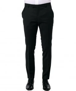 JOOP! Hose Gun 30024806/001 Extra Slim Fit, Schurwoll-Stretch, Schwarz