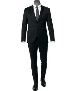 JOOP! Anzug Damon/Gun 30024804+4806/001 Anzug Damon-Gun, Extra Slim Fit, Schurwoll-Stretch, Schwarz