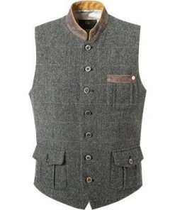 Schneiders Trachtenweste Pierre 330/1296/5831 Wolle, Anthrazit meliert, Anthrazit