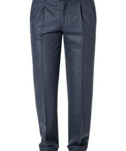 HILTL Hose Milano-U 42053/33802/48 Hose Milano U, Classic Fit, Flanell, Dunkelblau meliert, Dunkelblau
