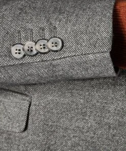 CINQUE Anzug 2243+2632+2157-5166/93 Anzug mit Weste, Slim Fit, Flanell-Stretch, Mittelgrau meliert, Mittelgrau -Anzüge & Westen Verkäufe 355403 norm5