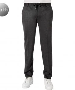 JOOP! Hose Bax 30022913/035 Slim Fit, Jersey, Mittelgrau meliert, Mittelgrau
