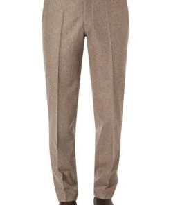 HILTL Hose Piacenza 42053/34600/74 Regular Fit, Schurwolle, Haselnussbraun meliert, Haselnuss