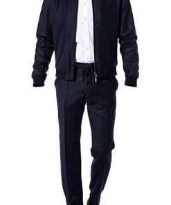BOSS Anzug Nolwin/Bardon 50438503+50440817/401 Slim Fit, Schurwolle, Dunkelblau