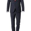 CG Anzug Ian SV/Ike 90-149S3/423722+433093/63 Super Slim Fit, Wolle, Dunkelblau kariert, Dunkelblau -Anzüge & Westen Verkäufe 357748 norm
