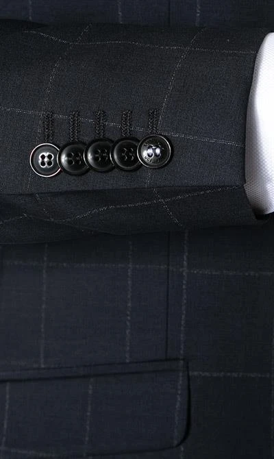 Strellson Anzug Allen/Mercer 30025247+8/401 Anzug Allen-Mercer, Slim Fit, Schurwoll-Stretch, Dunkelblau kariert, Dunkelblau 6 Strellson Anzug Allen/Mercer 30025247+8/401 Anzug Allen-Mercer, Slim Fit, Schurwoll-Stretch, Dunkelblau kariert, Dunkelblau – Bild 4