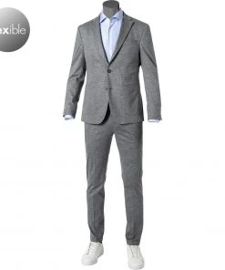 Pierre Cardin Anzug 42285+72534/810/14300/2600 Jersey, Silbergrau meliert, Silbergrau