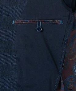 Pierre Cardin Anzug 42288+72534/810/14269/3200 Modern Fit, Mikrofaser, Blau kariert, Blau -Anzüge & Westen Verkäufe 358529 norm5