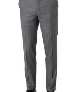 Carl Gross Hose Sven 90-0S0/339593/81 Modern Fit, Schurwolle Super110, Grau meliert, Grau