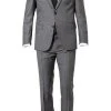 Carl Gross Anzug 90-0S0/325062+339593/81 Modern Fit, Schurwolle Super110, Grau meliert, Grau