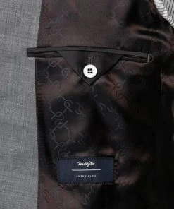 Carl Gross Anzug 90-0S0/325062+339593/81 Modern Fit, Schurwolle Super110, Grau meliert, Grau -Anzüge & Westen Verkäufe 359278 norm5