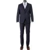 bugatti Anzug 99801/793000+780200+788300/390 Anzug mit Weste, Modern Fit, Merinowolle, Marineblau, Marine