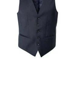 bugatti Anzug 99801/793000+780200+788300/390 Anzug mit Weste, Modern Fit, Merinowolle, Marineblau, Marine -Anzüge & Westen Verkäufe 359306 norm4