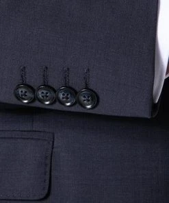 bugatti Anzug 99801/793000+780200+788300/390 Anzug mit Weste, Modern Fit, Merinowolle, Marineblau, Marine -Anzüge & Westen Verkäufe 359306 norm5